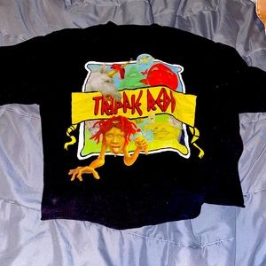 trippin red cropped t-shirt